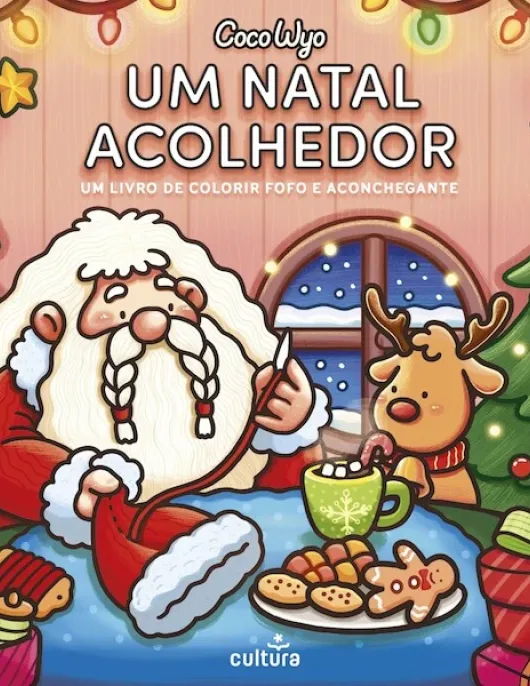 Um Natal Acolhedor — Um Livro de Colorir Fofo e Aconchegante