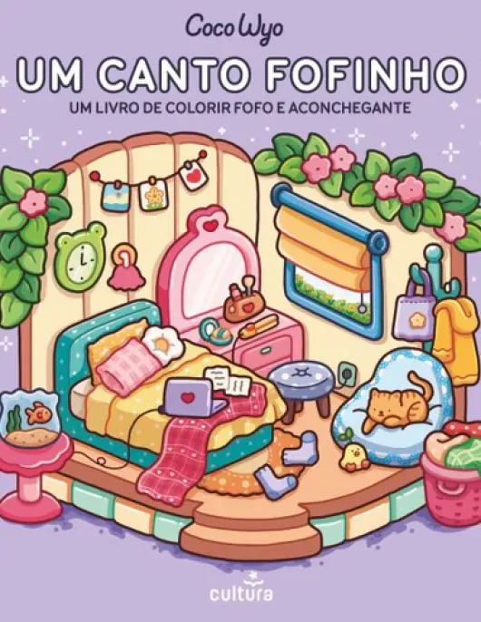 Um Canto Fofinho — Um Livro de Colorir Fofo e Aconchegante