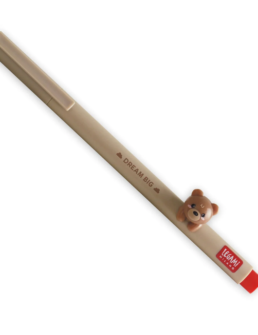 Gel Pen with "Dream Big" Teddy Bear Animal Decoration - Lovely Friends