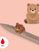 Gel Pen with "Dream Big" Teddy Bear Animal Decoration - Lovely Friends