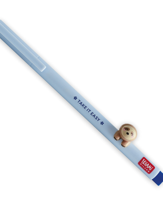 Gel Pen with "Take It Easy" Sloth Animal Decoration - Lovely Friends