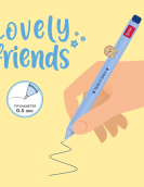 Gel Pen with "Take It Easy" Sloth Animal Decoration - Lovely Friends