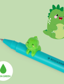 Gel Pen with "Rooarrr" Dino Animal Decoration - Lovely Friends