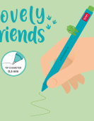 Gel Pen with "Rooarrr" Dino Animal Decoration - Lovely Friends