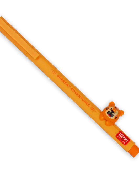 Gel Pen with "Grrreat Adventures" Tiger Animal Decoration - Lovely Friends