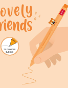 Gel Pen with "Grrreat Adventures" Tiger Animal Decoration - Lovely Friends