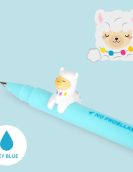 Gel Pen with "No Probllama" Llama Animal Decoration - Lovely Friends