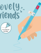 Gel Pen with "No Probllama" Llama Animal Decoration - Lovely Friends