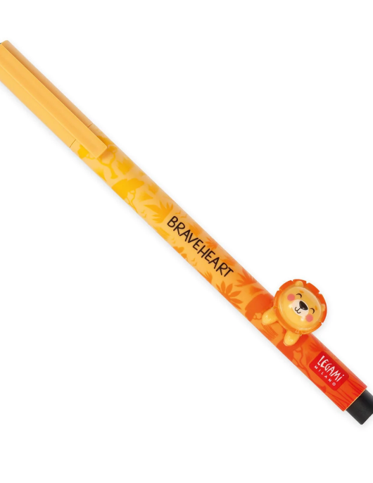 Gel Pen with "The King" Lion Animal Decoration - Lovely Friends