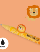 Gel Pen with "The King" Lion Animal Decoration - Lovely Friends