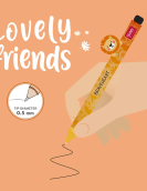 Gel Pen with "The King" Lion Animal Decoration - Lovely Friends