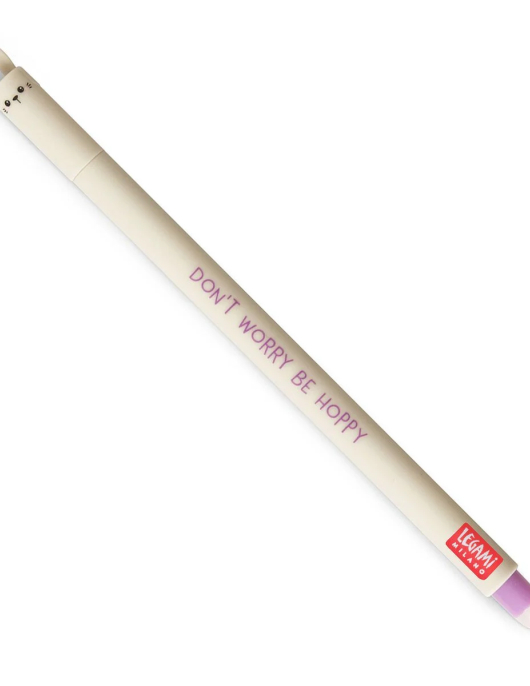 "Don't Worry Be Hoppy" Bunny Erasable Gel Pen - Erasable Pen