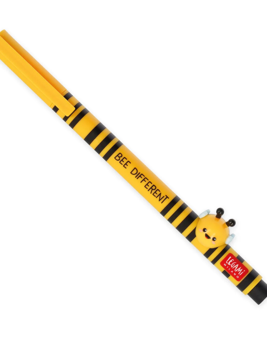 Gel Pen with "Bee Different" Bee Animal Decoration - Lovely Friends