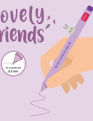 Gel Pen with "Don't Worry Be Hoppy" Bunny Animal Decoration - Lovely Friends