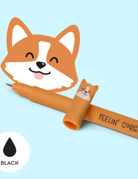 "Feelin' Corgeous" Corgi Erasable Gel Pen - Erasable Pen