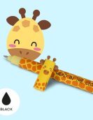 "Head In The Clouds" Giraffe Erasable Gel Pen - Erasable Pen