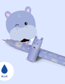 "Hip Hippo Hooray!" Hippo Erasable Gel Pen - Erasable Pen