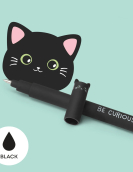 "Be Curious" Kitty Erasable Gel Pen - Erasable Pen