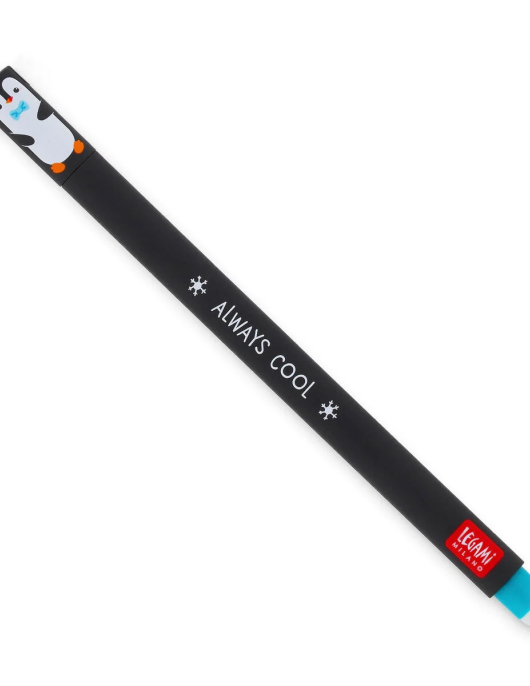 "Always Cool" Penguin Erasable Gel Pen - Erasable Pen