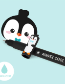 "Always Cool" Penguin Erasable Gel Pen - Erasable Pen