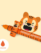 "Grrreat Adventure" Tiger Erasable Gel Pen - Erasable Pen