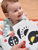 Flashcards 10un Alto Contraste 0 meses + com argola