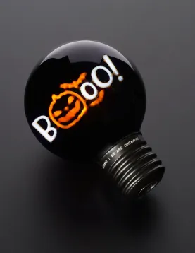 Lâmpada de Mesa Decorativa Legami Halloween – Bulb Fiction XL Pumpkin Booo!