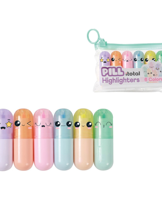 Sublinhador iTotal Pill - 6 cores