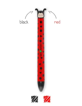 Ladybug Two-Colour Ballpoint Pen - Click&amp;Clack
