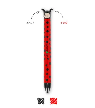 Ladybug Two-Colour Ballpoint Pen - Click&amp;Clack