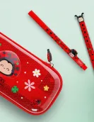 Gel Pen with "Get Lucky" Ladybug Animal Decoration - Lovely Friends