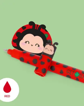 "Get Lucky" Ladybug Erasable Gel Pen - Erasable Pen