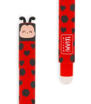 "Get Lucky" Ladybug Erasable Gel Pen - Erasable Pen