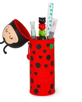 Ladybug "Get Lucky" 2-in-1 Silicone Pencil Case