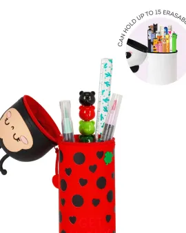 Ladybug "Get Lucky" 2-in-1 Silicone Pencil Case