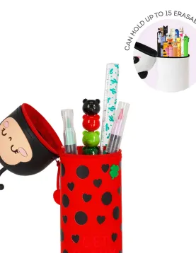 Ladybug "Get Lucky" 2-in-1 Silicone Pencil Case
