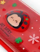Ladybug Rigid Transparent Pencil Case - WonderWow