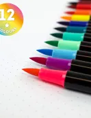 Conjunto 12 Brush Markers