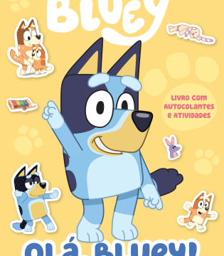 Bluey: Olá, Bluey!: Livro com autocolantes