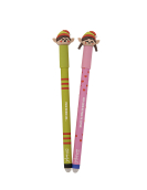 Conjunto 2 Canetas Apagáveis Natal Bo-Bo - Elfo e Elfa