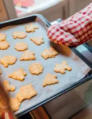 Set of 5 Cookie Cutters with Stamps - Cookie Time!