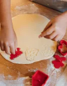 Set of 5 Cookie Cutters with Stamps - Cookie Time!