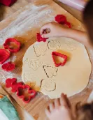 Set of 5 Cookie Cutters with Stamps - Cookie Time!