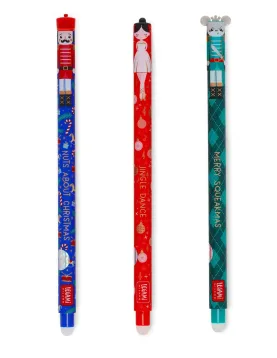 Conjunto de 3 Canetas de Gel Apagáveis ​​- O Quebra-Nozes