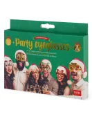 Conjunto de 8 óculos de Natal em papel