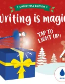 Caneta com Luz Christmas Pinguim - Writing is Magic