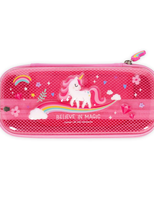 Unicorn Rigid Transparent Pencil Case - WonderWow