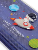 Space Rigid Transparent Pencil Case - WonderWow