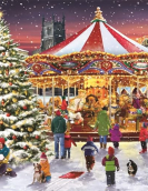 Puzzle Clementoni Classic Christmas Collection Panorama - Christmas Village 1000 peças