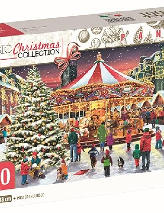 Puzzle Clementoni Classic Christmas Collection Panorama - Christmas Village 1000 peças